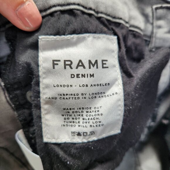 Frame Denim Grey Stretch Skinny Jeans Le Skinny de Jeanne Jegging Women's 27 - Picture 9 of 9